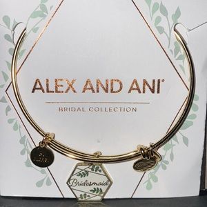 NWT Alex and Ani “bridesmaid” bracelet in gold.